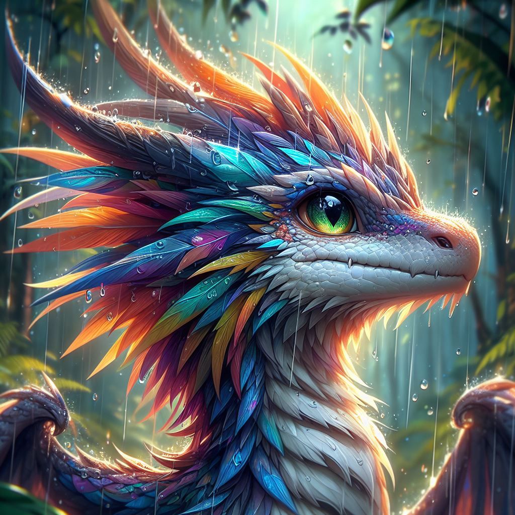 Feathered Rainforest Dragon