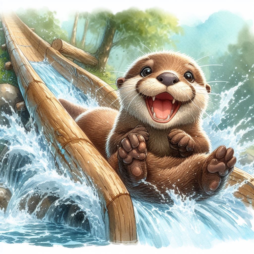 Have fun on water slide