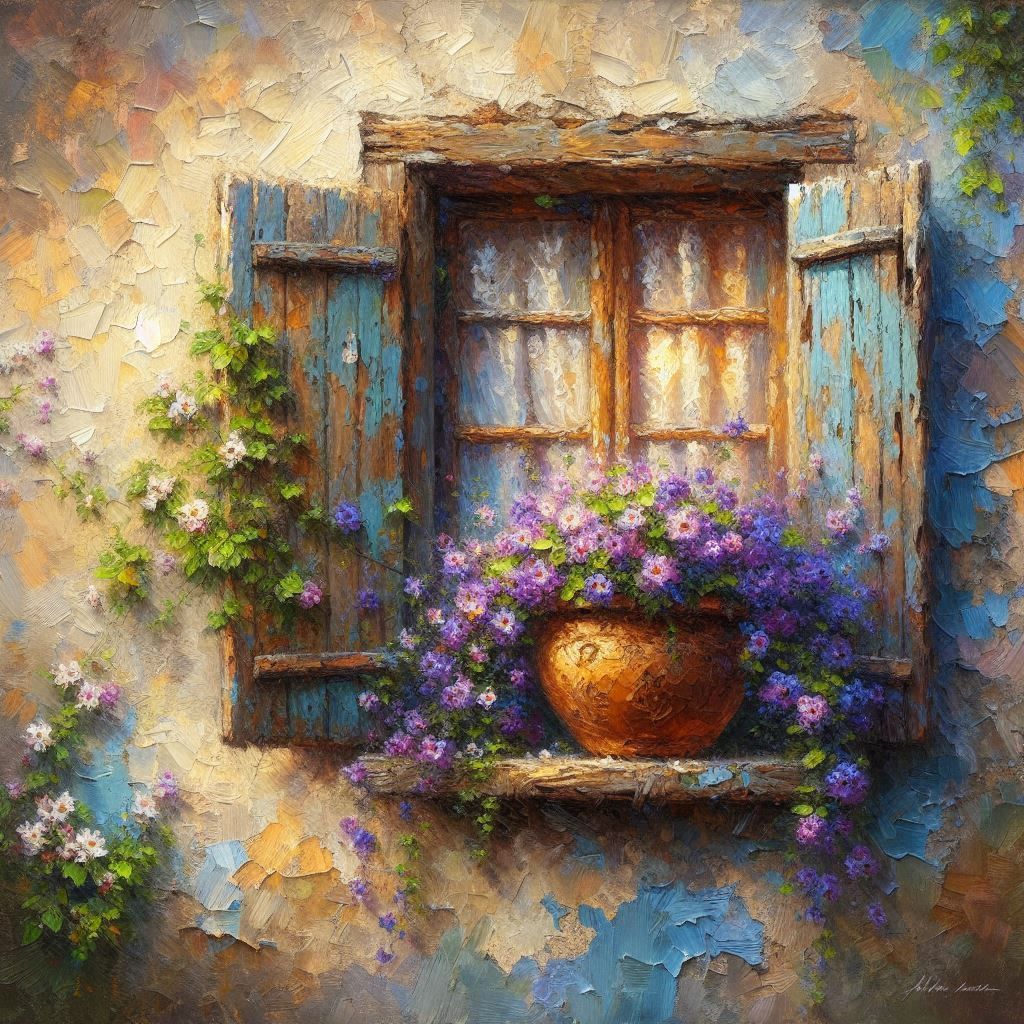 Windows flowered