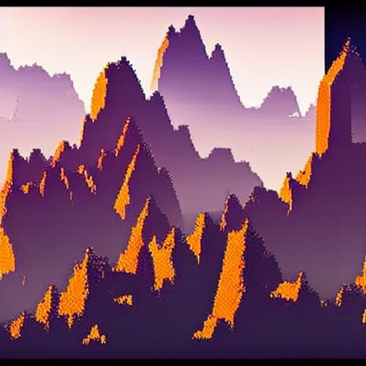 towering mountains