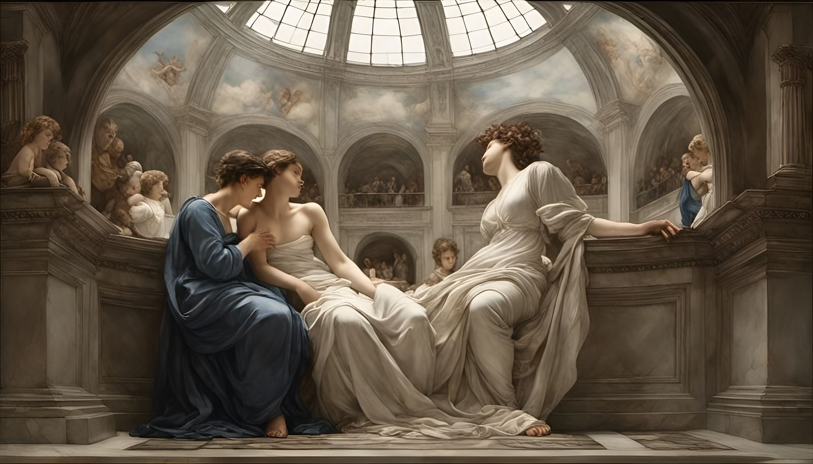 woman Galifrey under a glass dome, amazingly hyper detailed,...