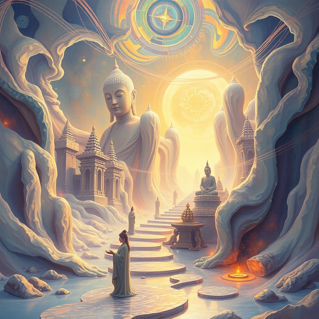 Ethereal Scene of Mystical Realm Transcending Reality