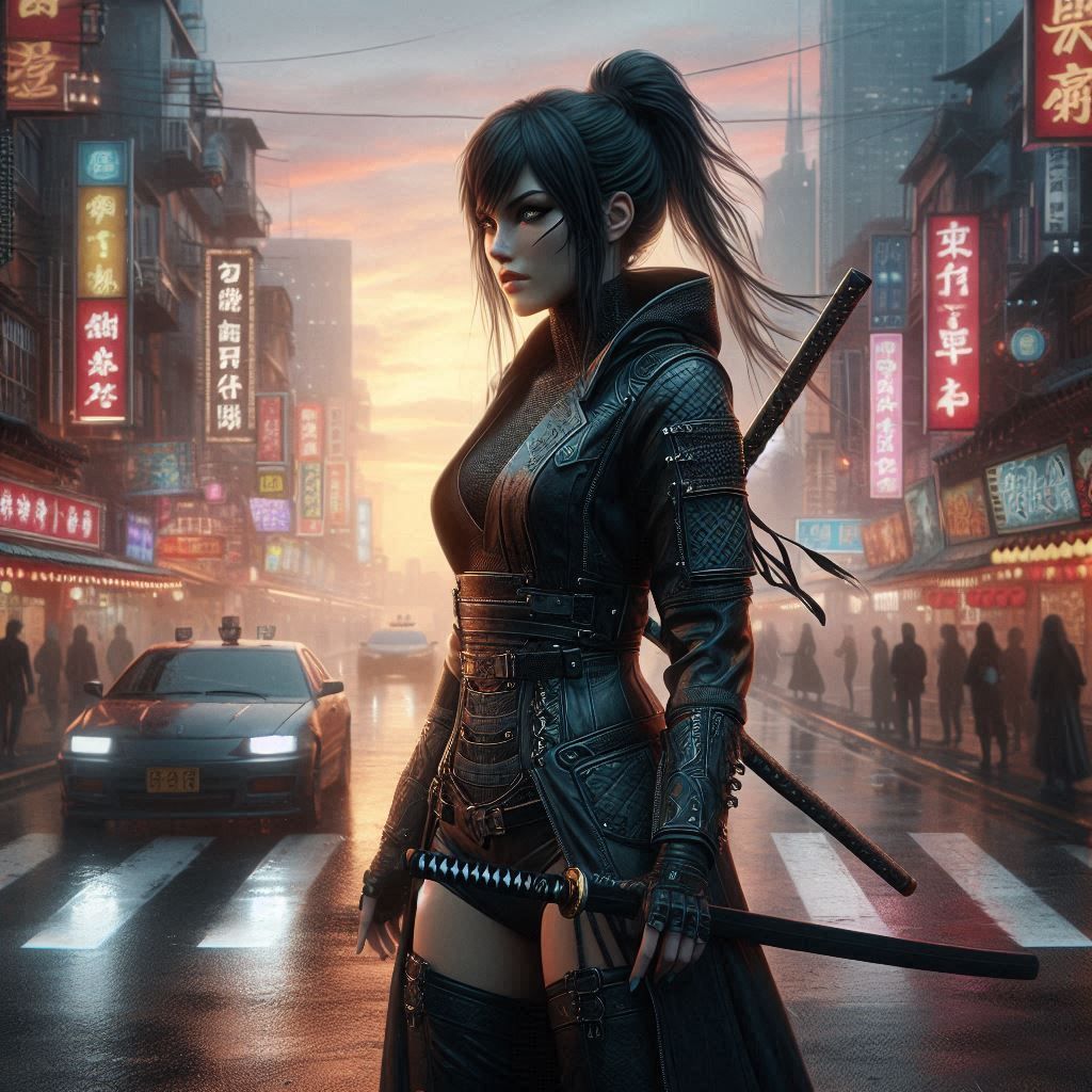 Cyberpunk Street Samurai