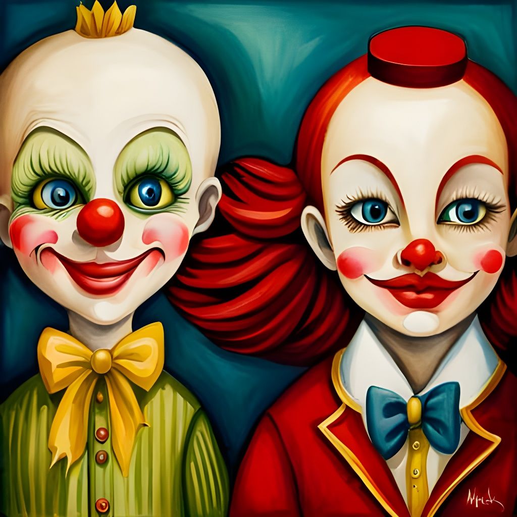 clowns - AI Generated Artwork - NightCafe Creator