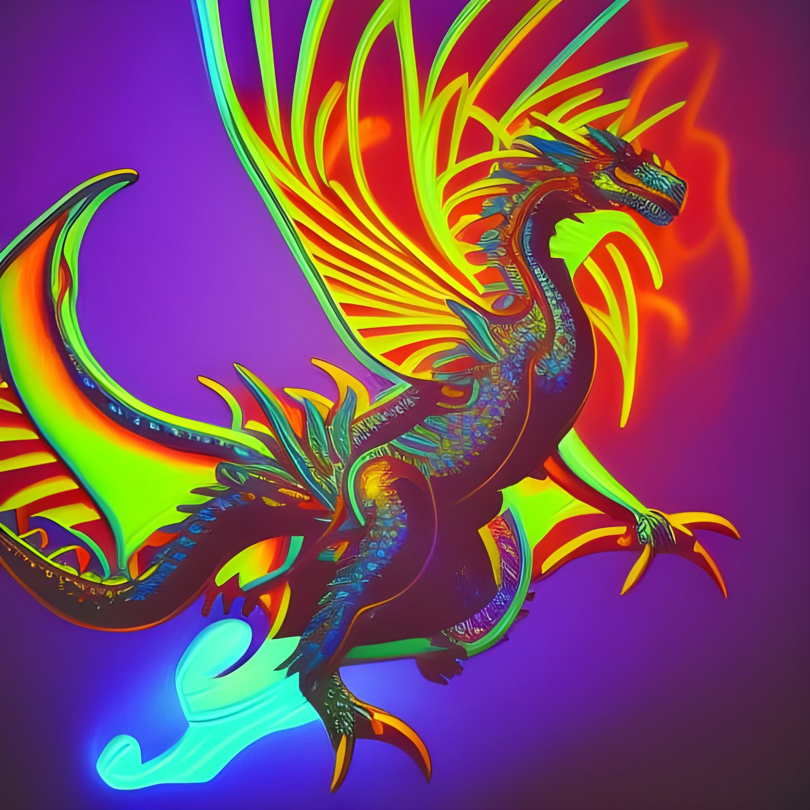 Dragon Flight - AI Generated Artwork - NightCafe Creator