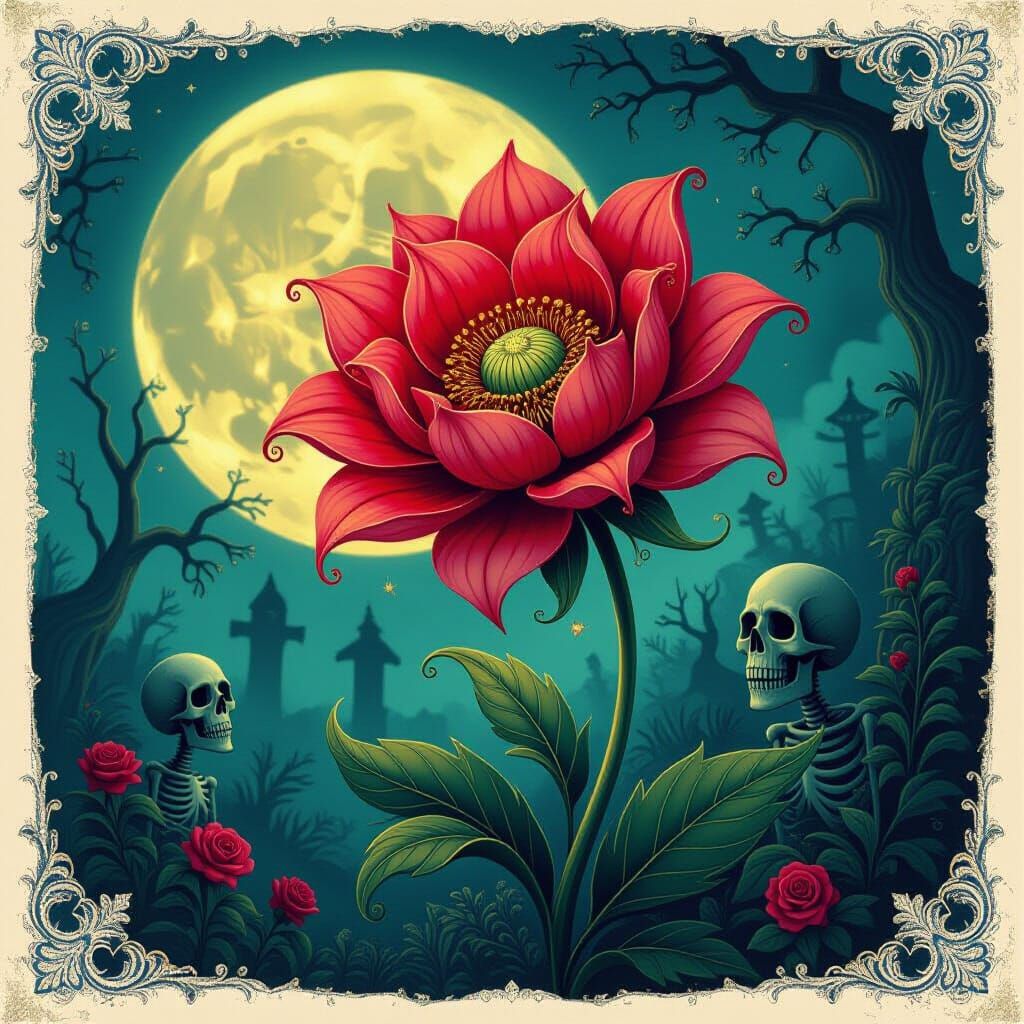  Moonlit Mystery Flower   by @niles cc lover