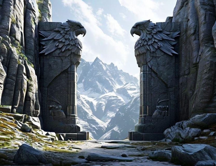 Gryphonsgate: entrance to the great pass through the Dziadek Mountains