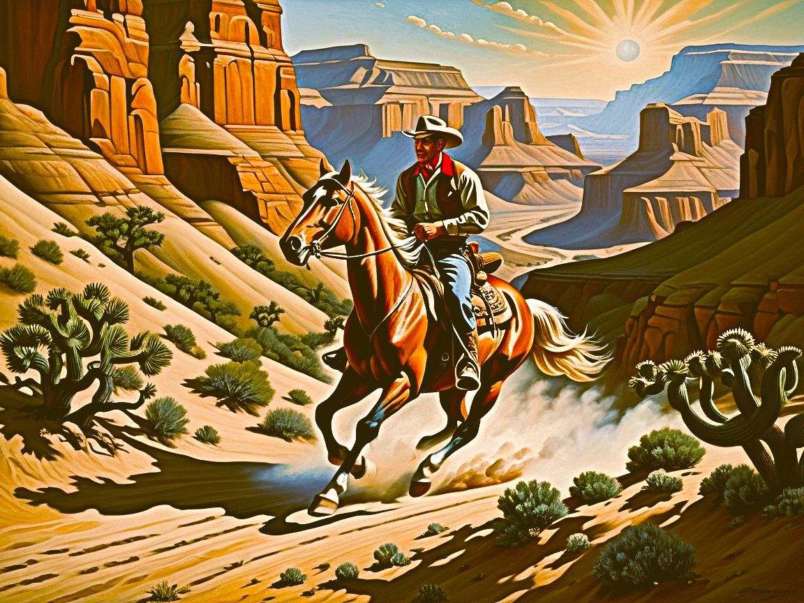 Cowboy in the Canyon