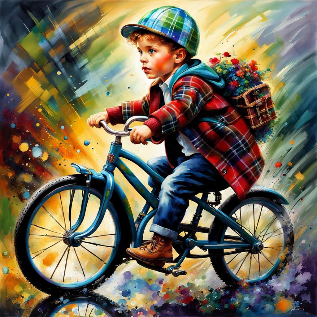 boy wearing plaid  by @PJs AiArt