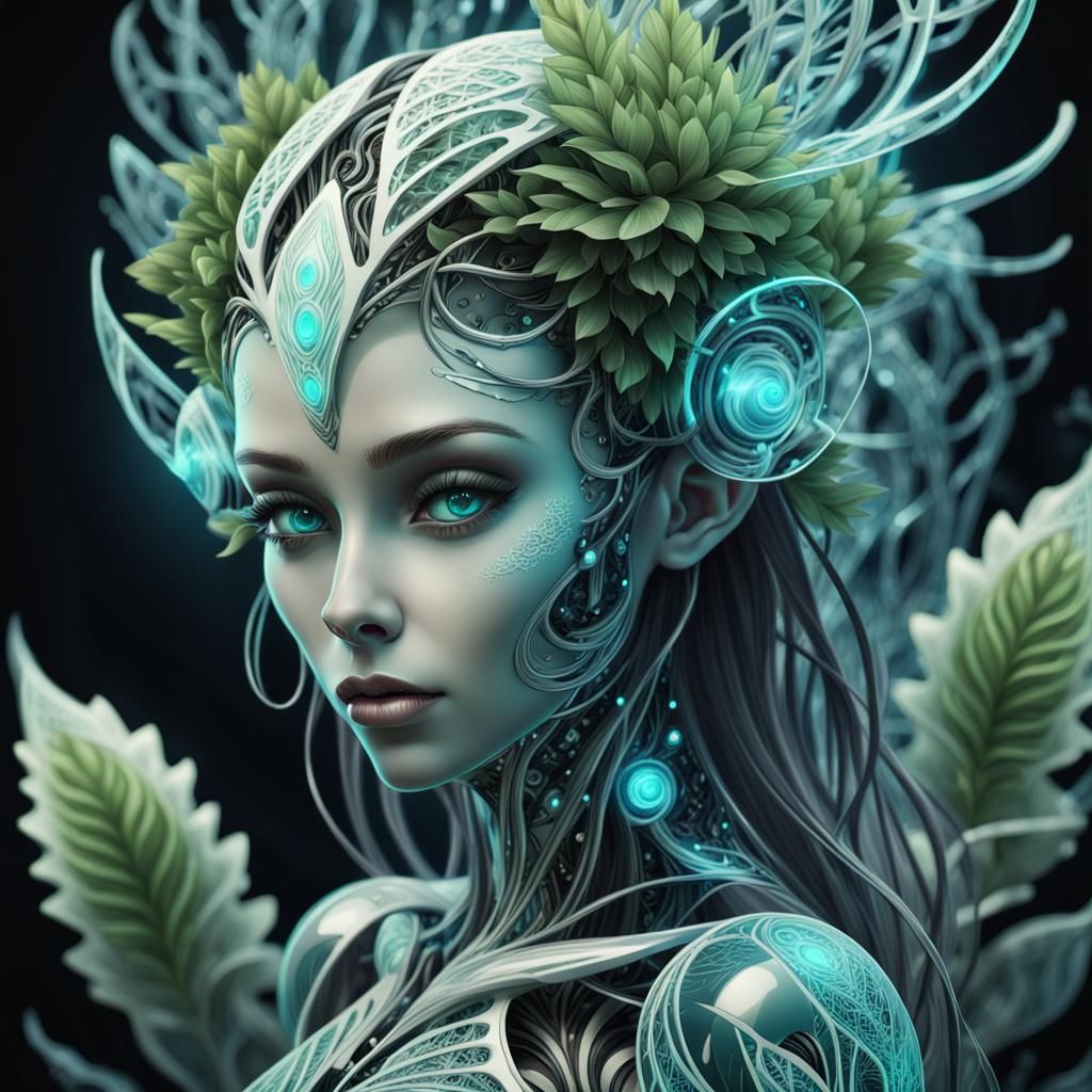 The Humanoid Elf Goddess of The North. - AI Generated Artwork ...