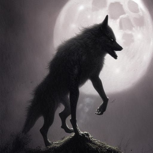 Werewolf - AI Generated Artwork - NightCafe Creator