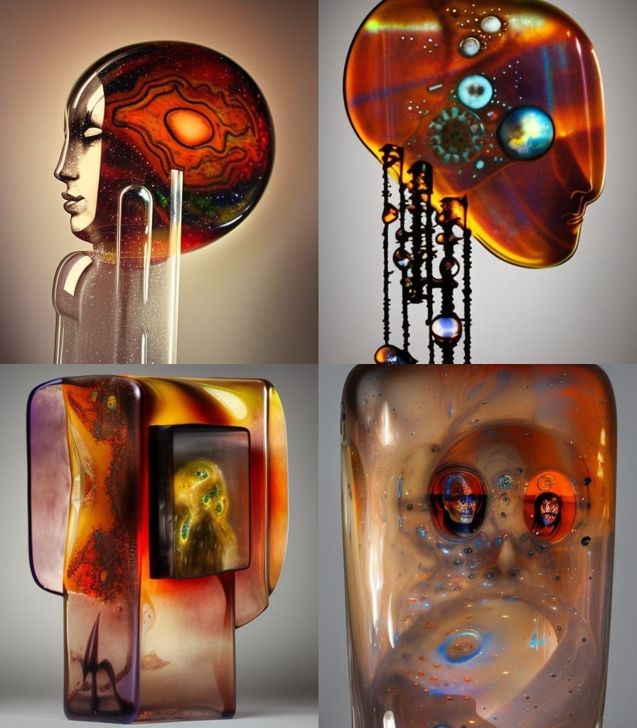 Surreal Astral Projection: Paranormal Cosmos in Abstract Sty...
