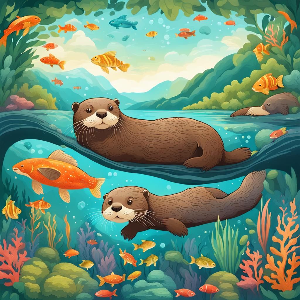 Otterly Fun - AI Generated Artwork - NightCafe Creator