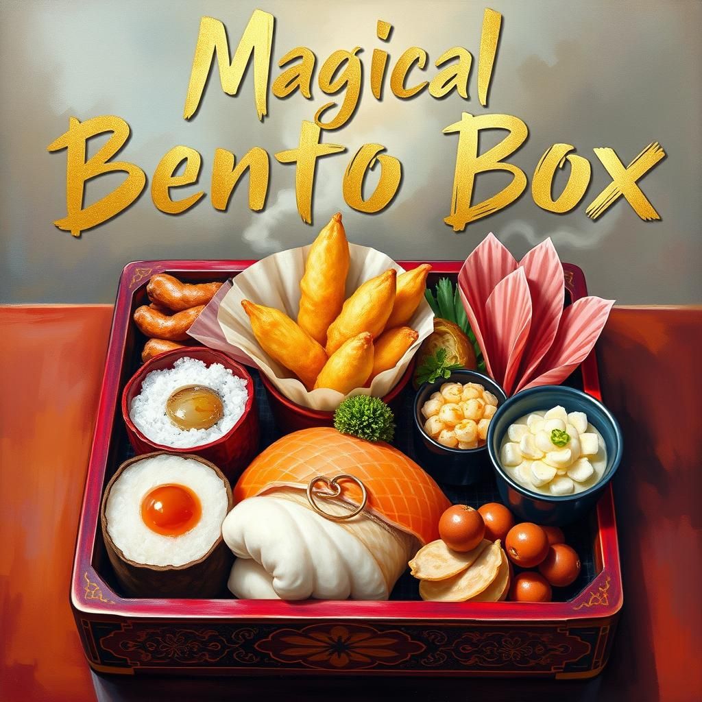 Nice food just for the eye. With giant, big written text: "M...
