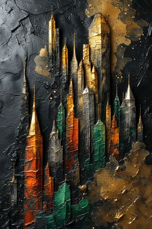 The city between black and gold