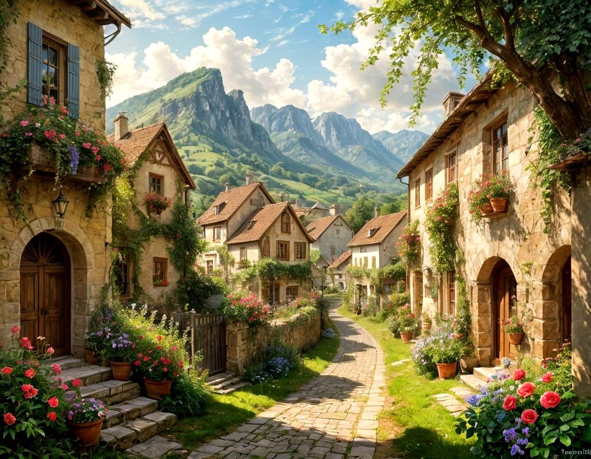 Summer in a Rheinland Village  by @MelanieL