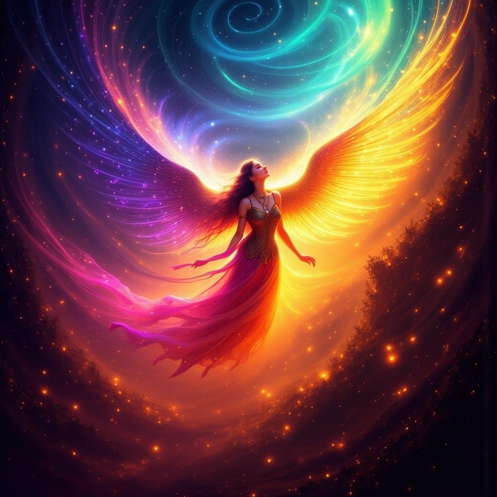 <lora:FS Spellcasting 101:1.0> Gliding on gossamer wings

(high definition, tight focus, 8k, hd, highly defined, masterpiece, vivid colors,...