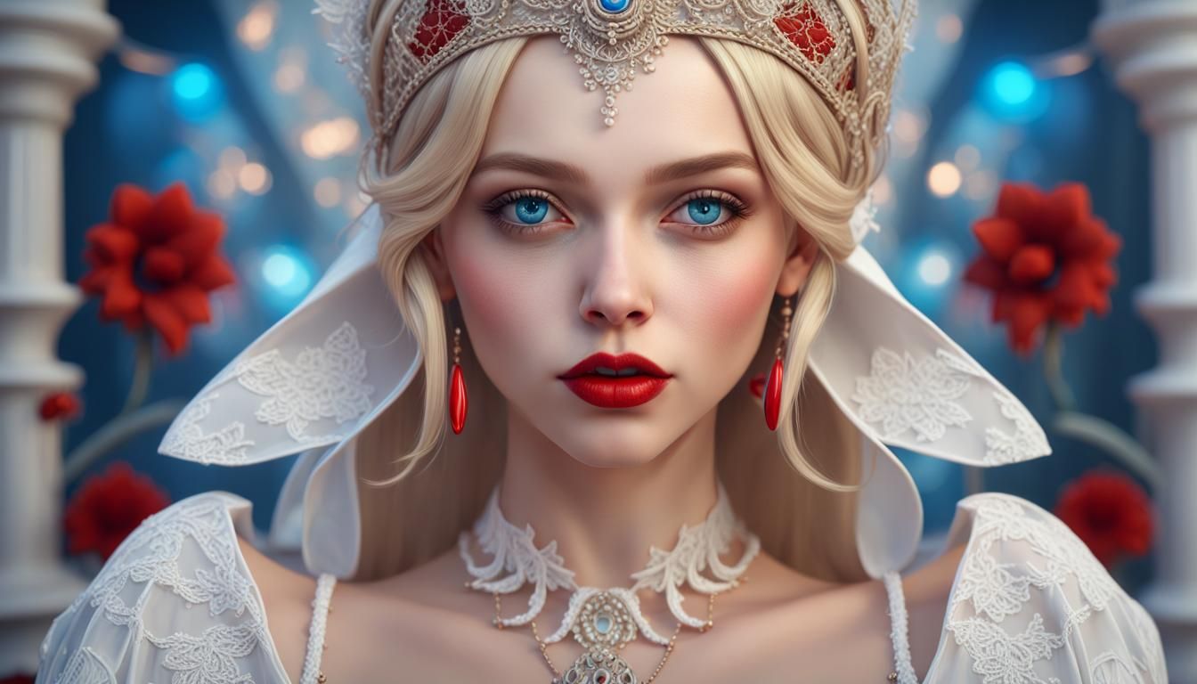 The princess and the roses 🌹 - AI Generated Artwork - NightCafe Creator