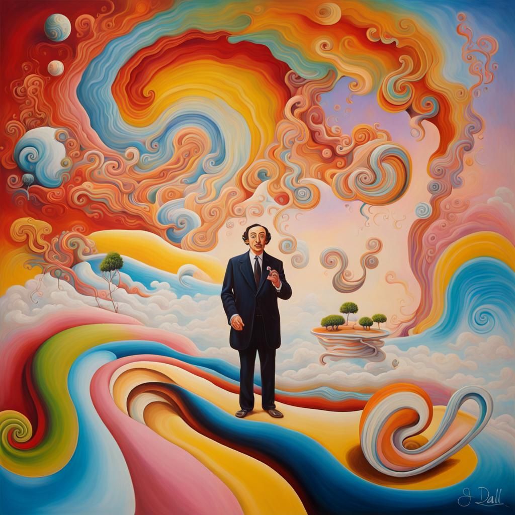 Surreal Dream of Lost Love in Oil Paint