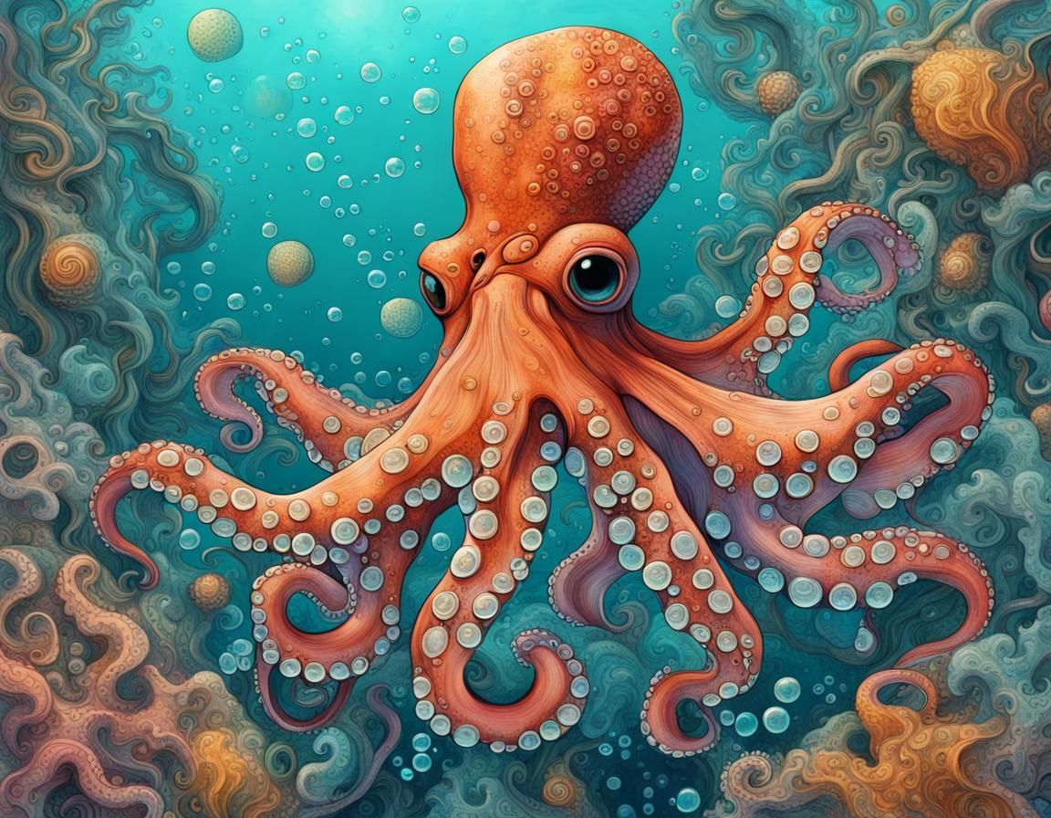 Octopus, v2 - AI Generated Artwork - NightCafe Creator