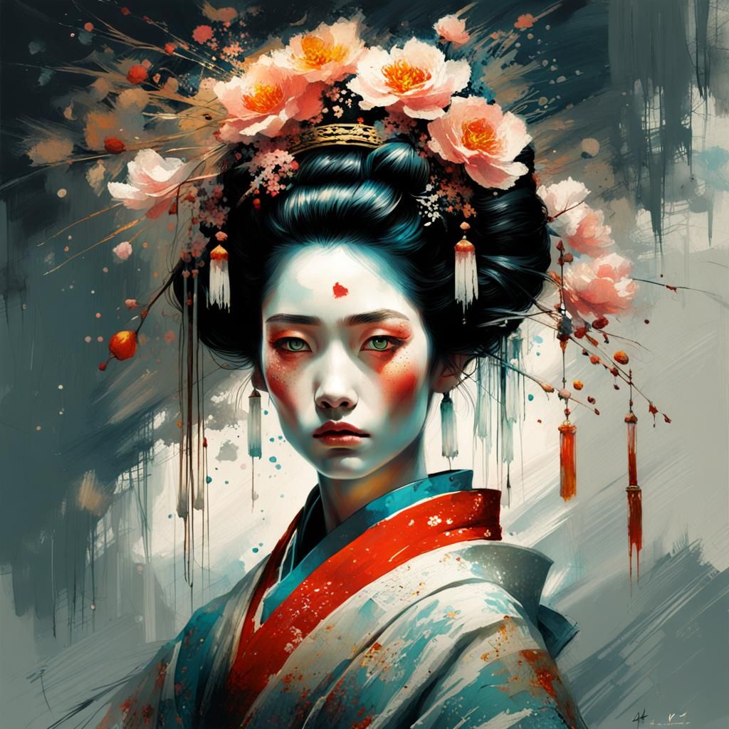 Geisha - AI Generated Artwork - NightCafe Creator