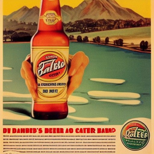 Beer.  1960 ads style.