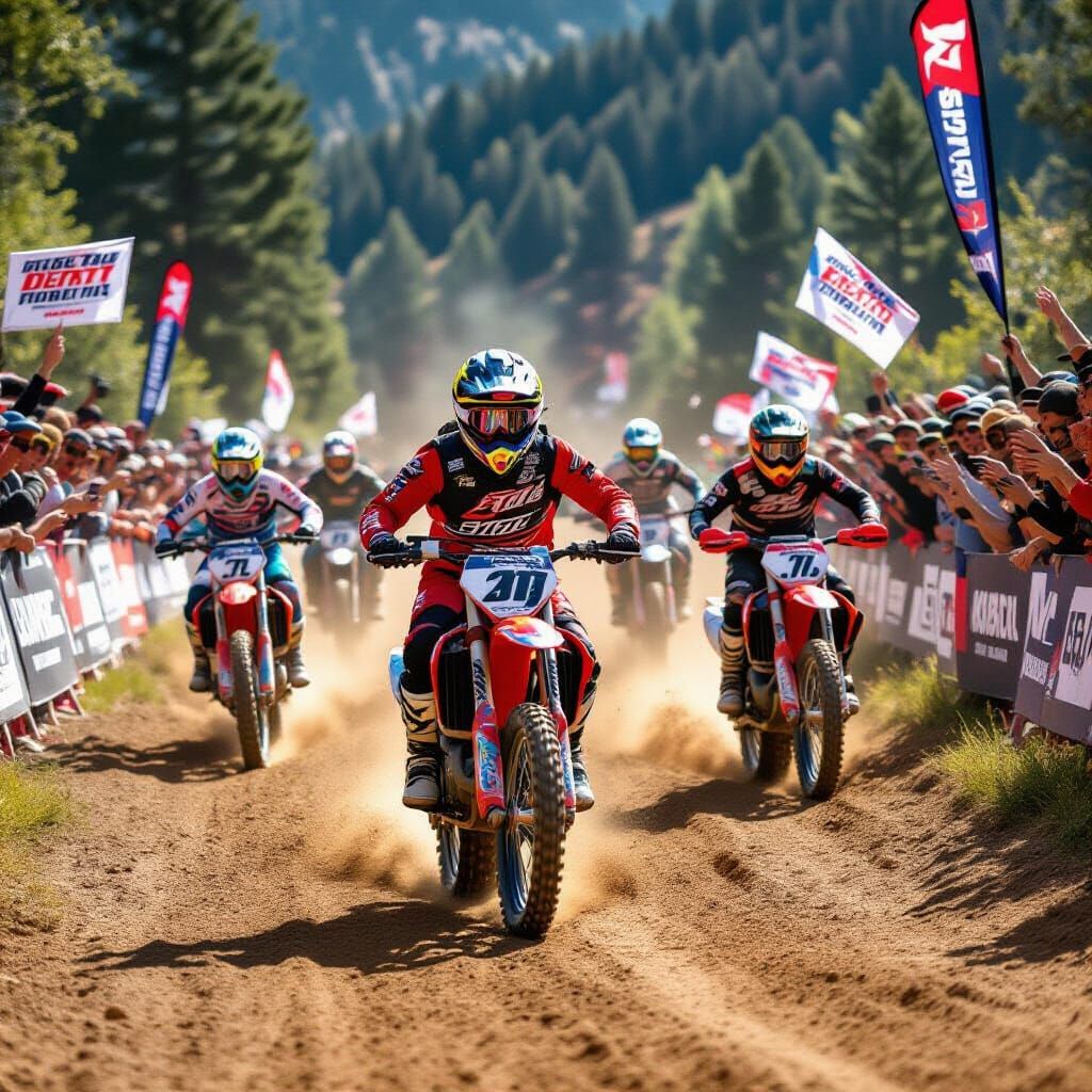 Dynamic Dirt Bike Race Action Photography