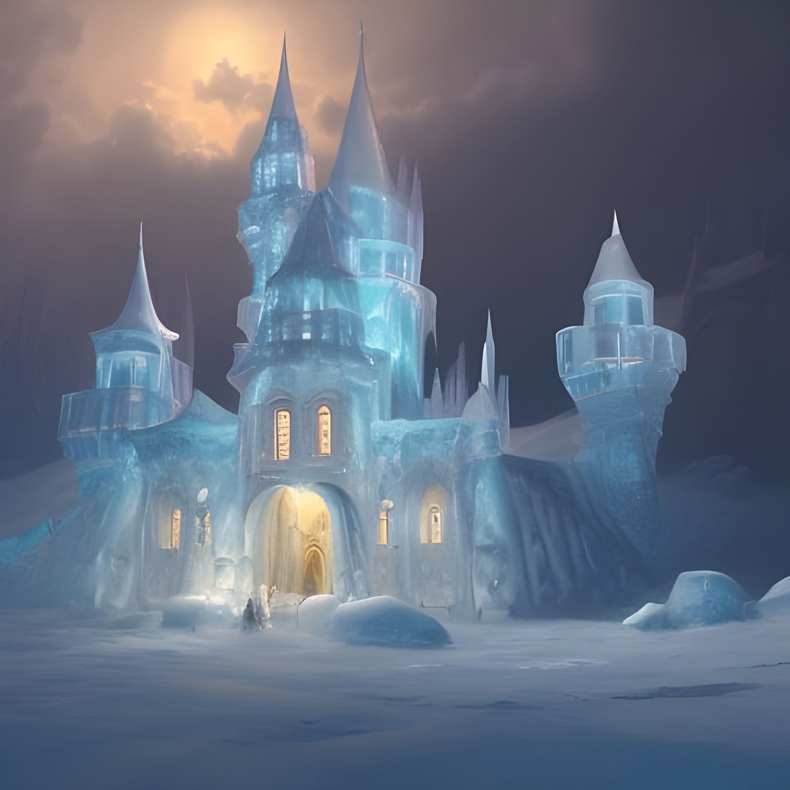 Ice castle invites you to stay  by @Ice princess Mae
