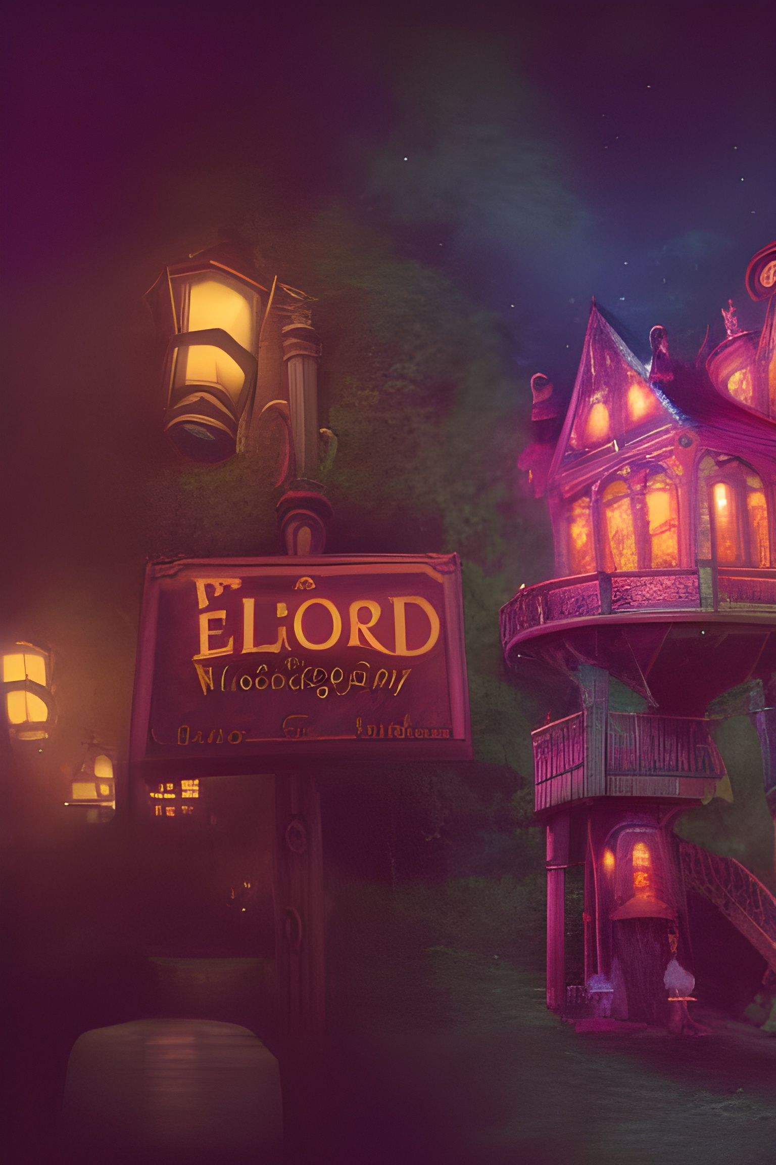 Haunted amusement park