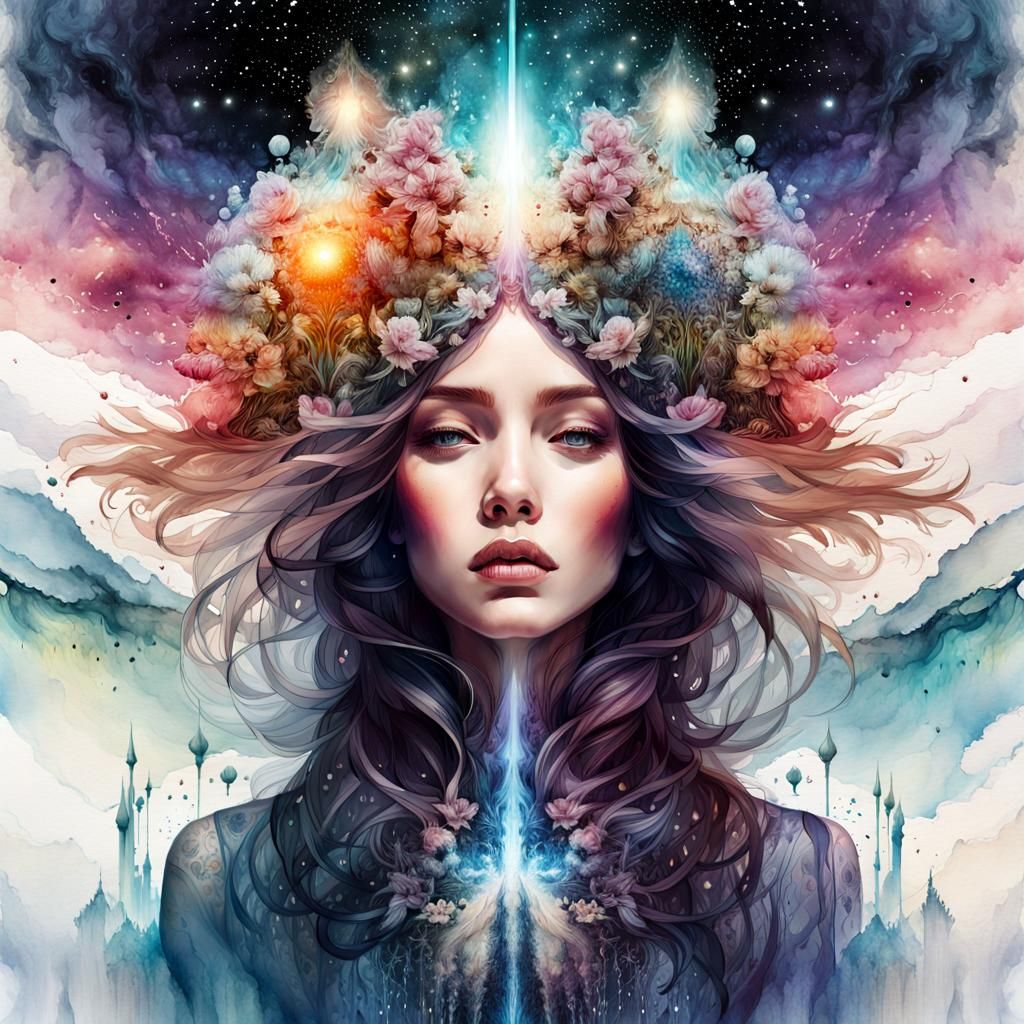 Woman - double exposure  by @Adrian