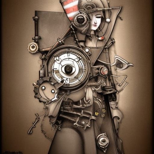 SteamPunk Art AI Generated Artwork NightCafe Creator