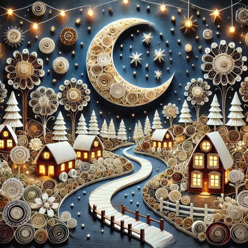 Quilled Silent Night
