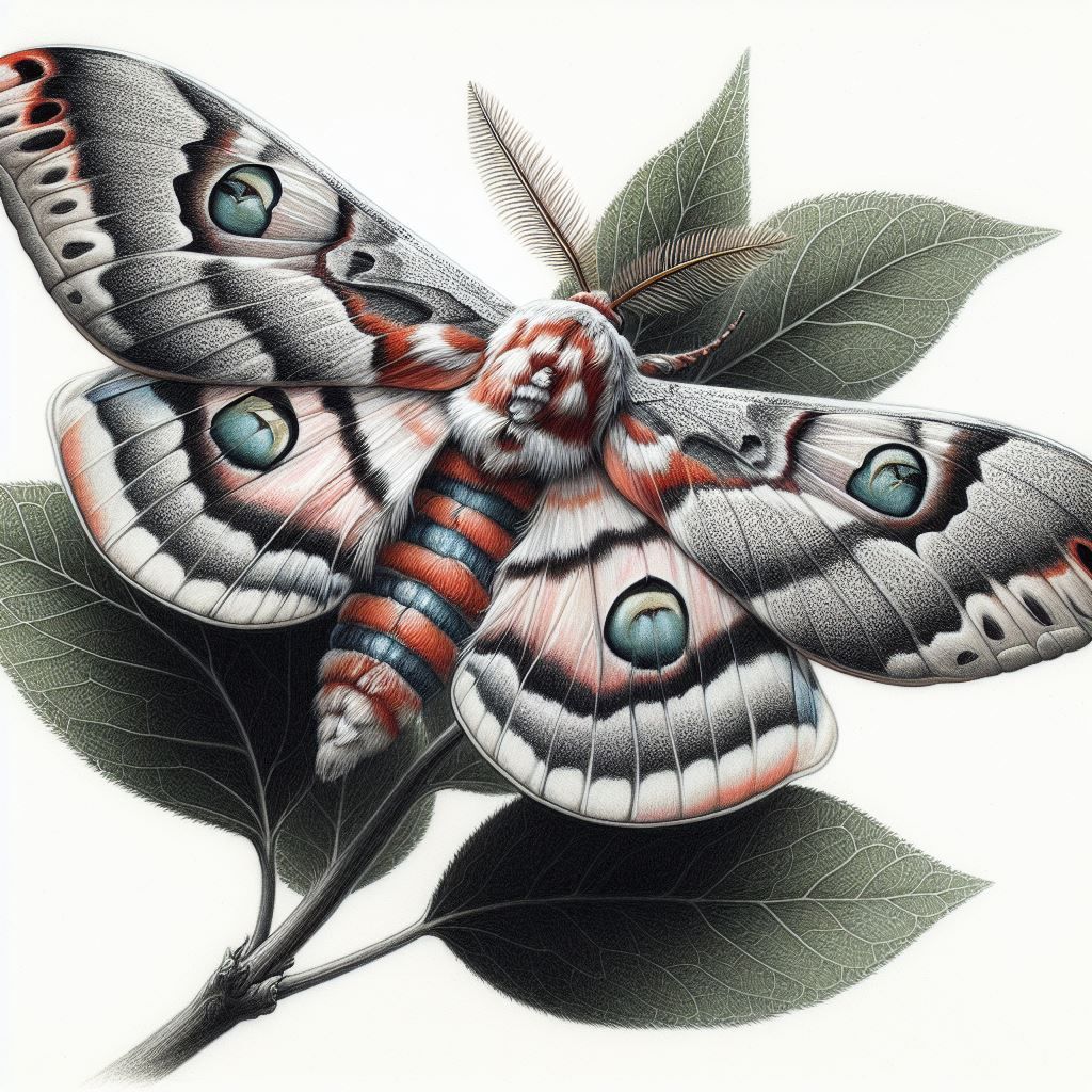 beautiful drawing of a Moth