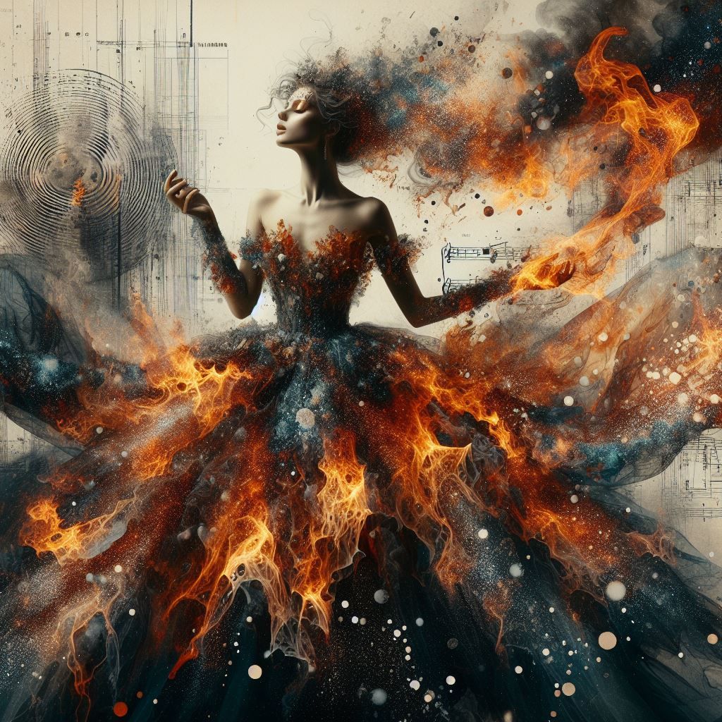 This girl is on fire