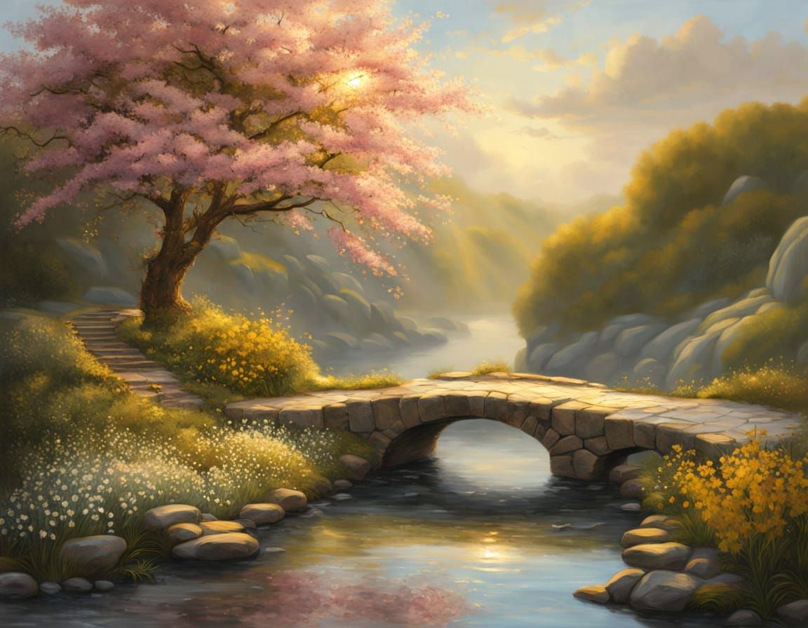 Peaceful landscape   by @Neverland