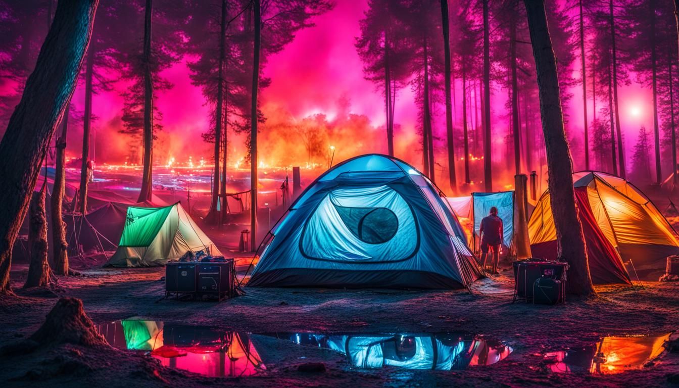 The Perfect Camping Spot At A Music Festival
