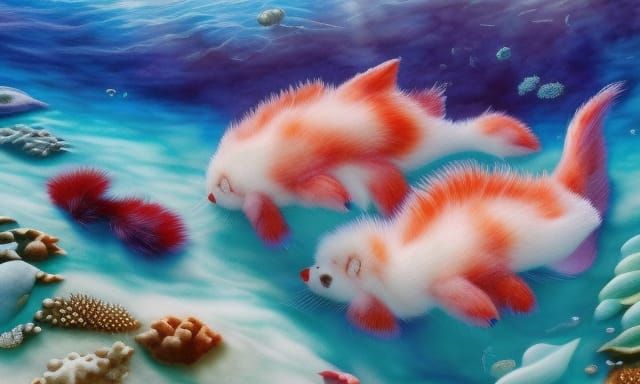 Fluffy Sharko Otters