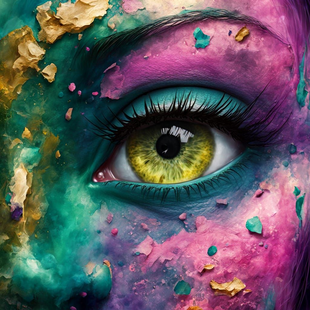 Green Eyes   by @AIUrbanTemple