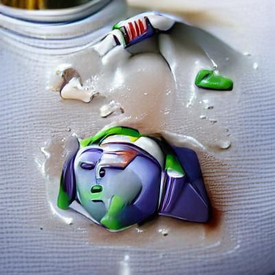 Buzz lightyear melting