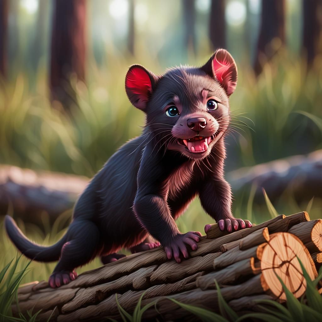 Tasmanian devil cub