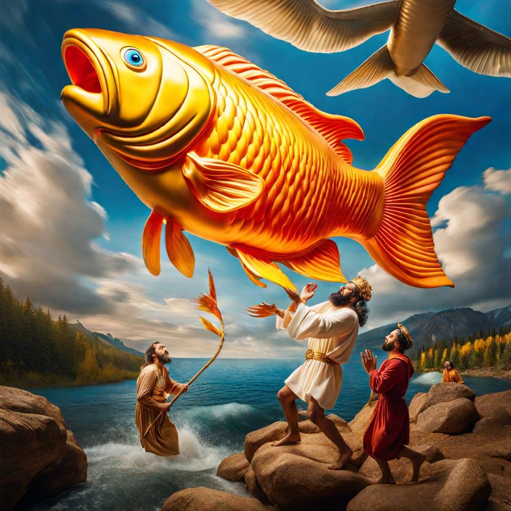 8K Photograph: prophet Jonas getting expelled from the Big F...
