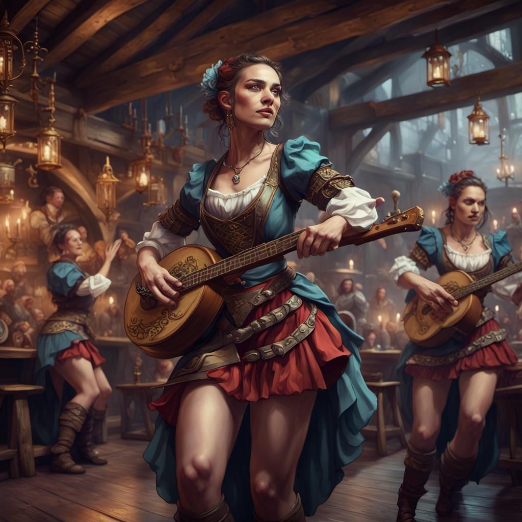 The bards shall entertain us AI Generated Artwork NightCafe Creator