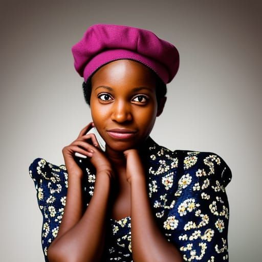 Raspberry Beret III AI Generated Artwork NightCafe Creator