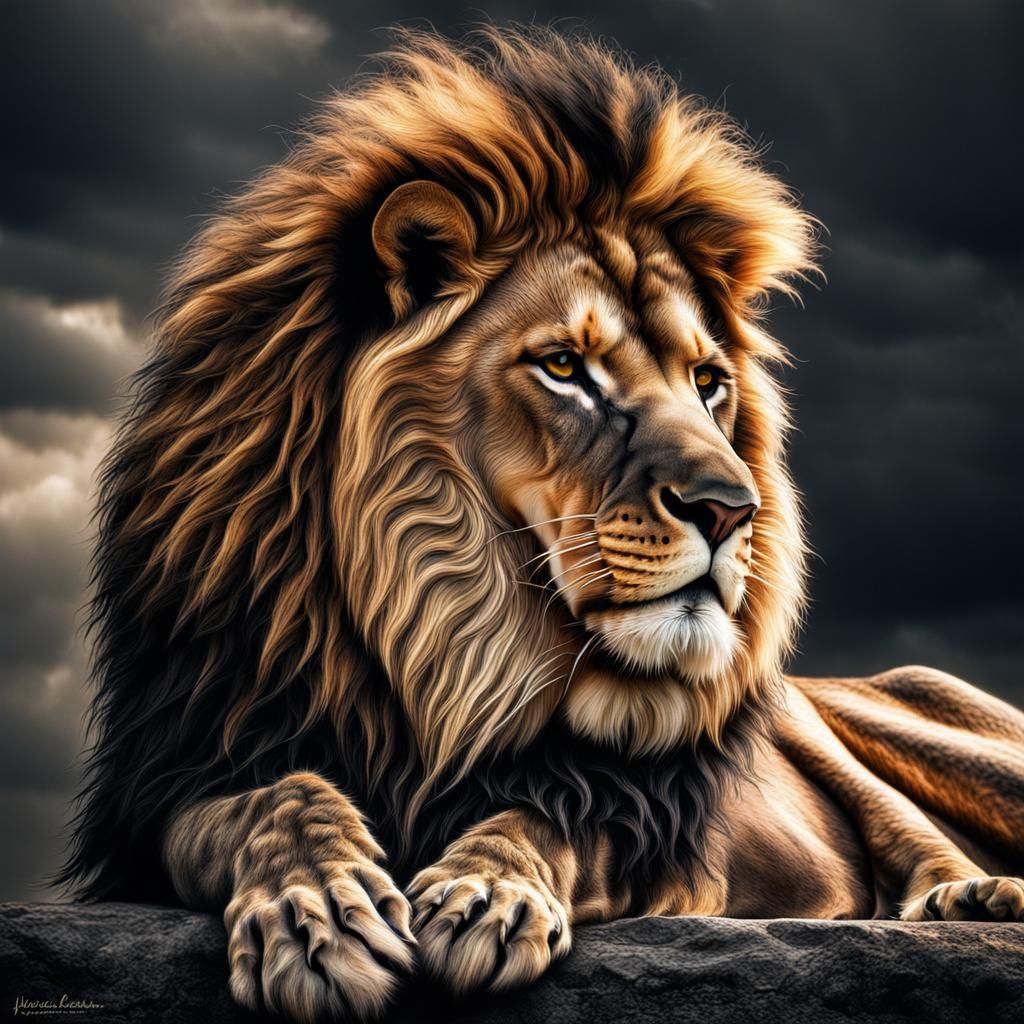 lion  by @Lutreg