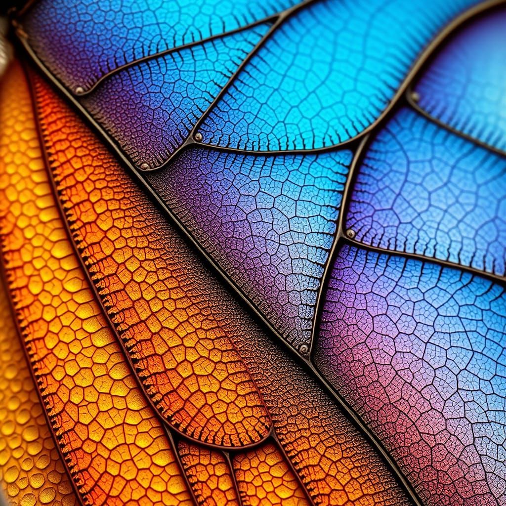 macro shot of a butterfly's wing  by @CluClee17