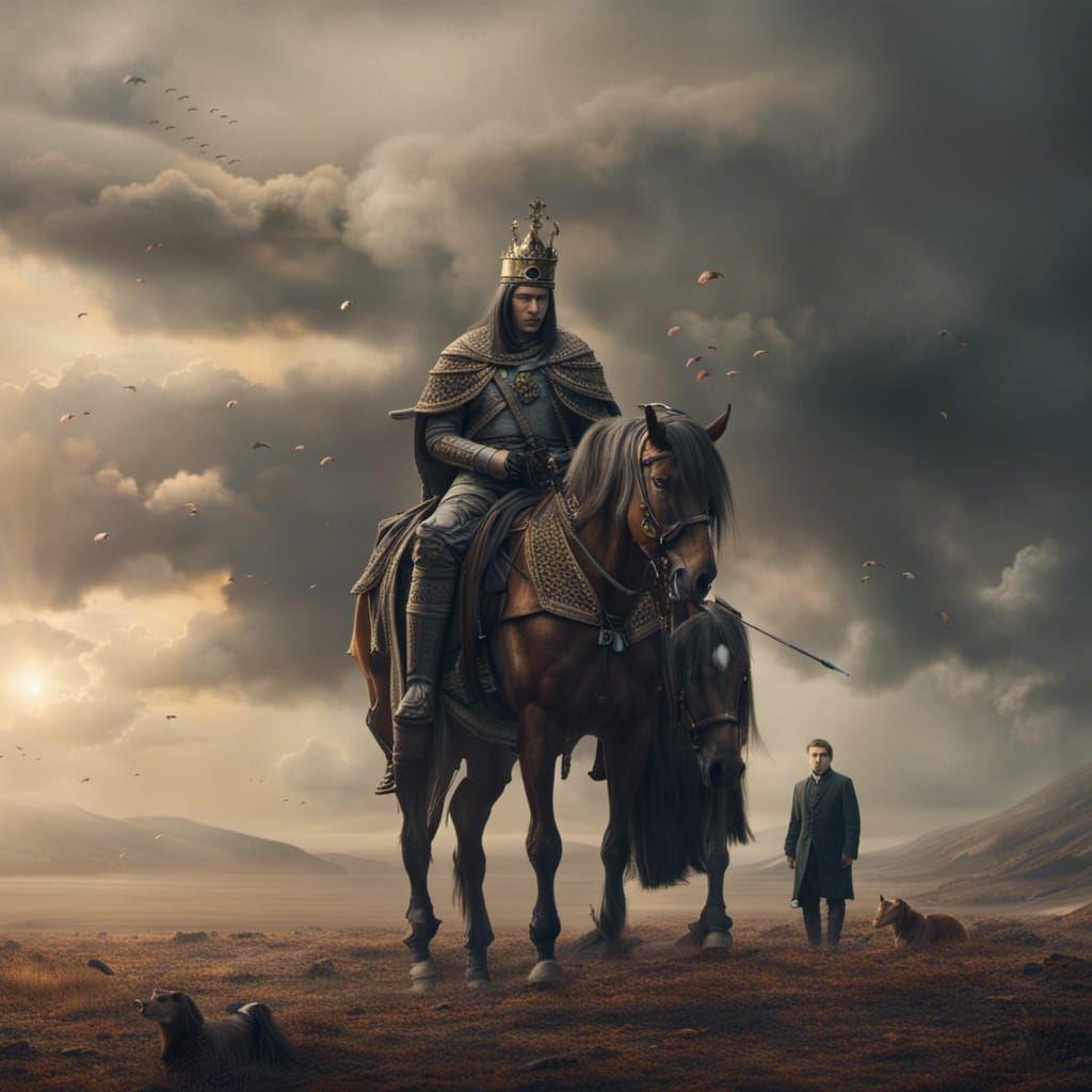 kings men and king horse