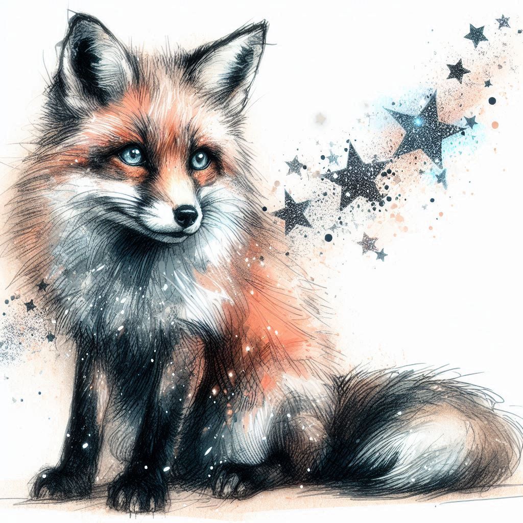 Rough watercolor sketch