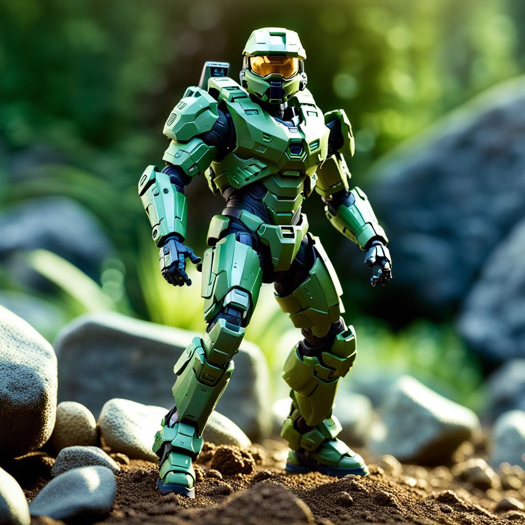 Halo Master Chief lands on alien planet  by @forge4ward