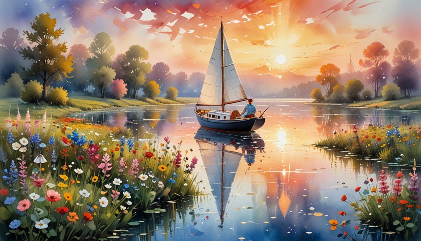 Relaxing on the river  by @Gazza_Italy