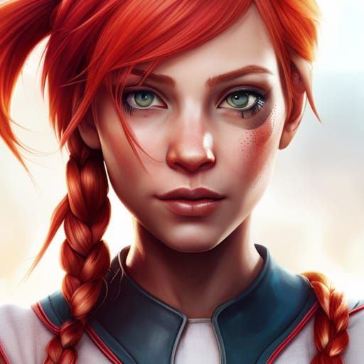 Pippi longstocking V3 - AI Generated Artwork - NightCafe Creator